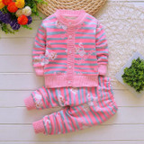 BibiCola Children winter baby girls boys Christmas clothing set kids thick warm clothes set infant