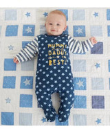 2017 new style Baby Rompers boy & girl Cotton Long Sleeve Newborn clothes Letter I Love mummy &