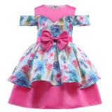 New Elegant Girls Princess Dress Kids Party Dresses For Girls Wedding Dress Children Christmas Dress