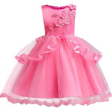 Summer Dress for Children Flower Girls Dress Party Wedding Dress Elegent Princess Vestidos