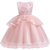 Summer Dress for Children Flower Girls Dress Party Wedding Dress Elegent Princess Vestidos