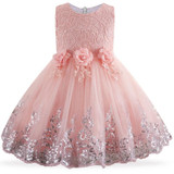 Summer Dress for Children Flower Girls Dress Party Wedding Dress Elegent Princess Vestidos