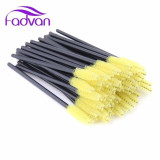 Plastic Handle Eyelashes Brush Disposable Eyelash Brushes Makeup Tool Synthetic Colorful Brushes for