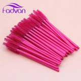 Plastic Handle Eyelashes Brush Disposable Eyelash Brushes Makeup Tool Synthetic Colorful Brushes for