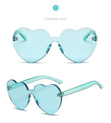 Fashion cute sexy retro Love Heart  Rimless Sunglasses UV400 Fashion cute sexy retro Love Heart  Rimless Sunglasses UV400