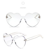 Fashion cute sexy retro Love Heart  Rimless Sunglasses UV400 Fashion cute sexy retro Love Heart  Rimless Sunglasses UV400