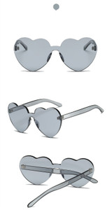 Fashion cute sexy retro Love Heart  Rimless Sunglasses UV400 Fashion cute sexy retro Love Heart  Rimless Sunglasses UV400