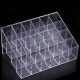 24 Grid Acrylic Makeup Organizer Storage Box Case