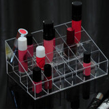 24 Grid Acrylic Makeup Organizer Storage Box Case