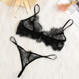 VenusFox sexy lace transparent push up lingerie bralette