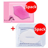 5pcs Collagen Crystal Gold Gel Lip Mask Anti-Aging Anti-wrinkle Moisturizer Lip Plumper