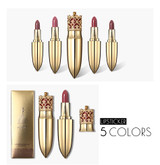 Velvet Matte Lipstick Makeup Golden 5 Color Nude Long Lasting