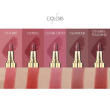 Velvet Matte Lipstick Makeup Golden 5 Color Nude Long Lasting