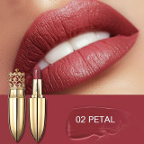 Velvet Matte Lipstick Makeup Golden 5 Color Nude Long Lasting
