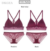 VenusFox Sexy Embroidery Lace Bra Set Lingerie Plus Size