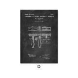 Water Closet Toothpaste Toilet Paper Patent Funny Poster Vintage Canvas Print Wall Art Picture Painting Modern Bathroom Decor