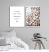 Boho Woman Poppy Flower Nordic Poster Autumn Nature Landscape Print Wall Art Canvas Painting Picture Scandinavian Home Decor