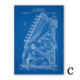 Adding Machine Patent Vintage Poster First Calculating Machine Science Print Painting Blueprint Wall Pictures Room Home Decor