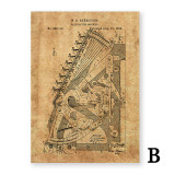 Adding Machine Patent Vintage Poster First Calculating Machine Science Print Painting Blueprint Wall Pictures Room Home Decor
