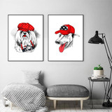 Dog Posters and Prints Print on Canvas Wall Art Animal Picture