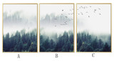 Nordic Decoration Forest Lanscape Wall Art Canvas Poster and Print Canvas Painting