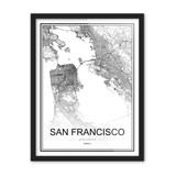 Black and White World City Map Paris London New York Poster Nordic Style Living Room Wall Art Picture Home Decor Canvas Painting