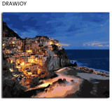 DRAWJOY Framed Pictures DIY Painting By Numbers Home Decoration For Living Room DIY Digital Canvas Oil Painting G451 40*50cm