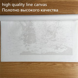 DRAWJOY Framed Home Decor Picture DIY Painting By Numbers DIY Canvas Oil Painting Wall Art For Living Room