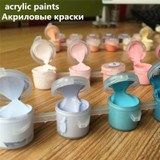 DRAWJOY Framed Picture Painting By Numbers Wall Art DIY Oil Painting By Numbers On Canvas Home Decor For Living Room