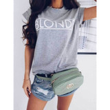 cross-border new   explosion letter print short-sleeved casual T-shirt