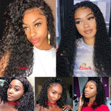 Sapphire Hair Lace Front Human Hair Wigs Brazilian Kinky Curly Human Hair Wig For Black Women 150% Density 13*4 Lace Front Wigs
