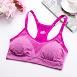 Women Sport Bra Running Gym Yoga Fitness Padded Tank Stretch Workout BU L