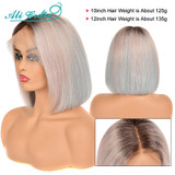 Two Tone Lace Front Wigs Pre-plucked Straight