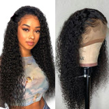 Glueless Curly Lace Front Human Hair Wigs