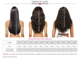 28-30" Glueless Straight Hair Wig