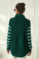 Turtleneck Striped Sweater