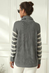 Turtleneck Striped Sweater