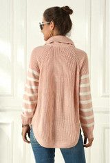 Turtleneck Striped Sweater