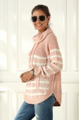 Turtleneck Striped Sweater