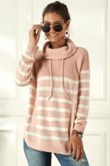 Turtleneck Striped Sweater