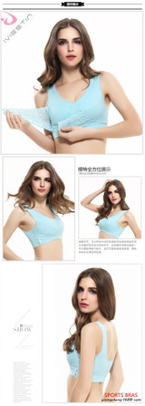 High Impact Sports Bra Padded Cross Buckle Shockproof Running Fitness Sports Vest Yoga Bra for Workout | FajasShapewear.com