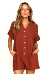 Serenity Button Rompers