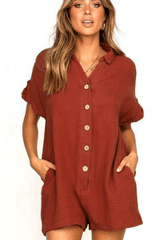 Serenity Button Rompers