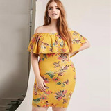 Ruffle Floral Mini Dress