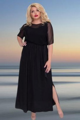 Sexy Mesh Long Maxi Dress