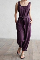 Sleeveless Casual Jumpsuit