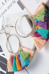 Ethnic Fringed Earrings