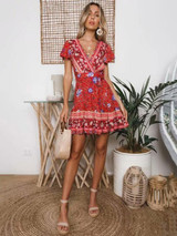 Ruffled Mini Dress