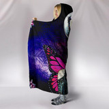 Butterfly Girl Hooded Blanket