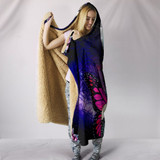 Butterfly Girl Hooded Blanket